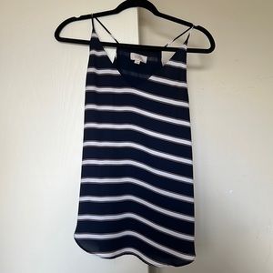Loft Outlet Navy Stripped Tank, Size S